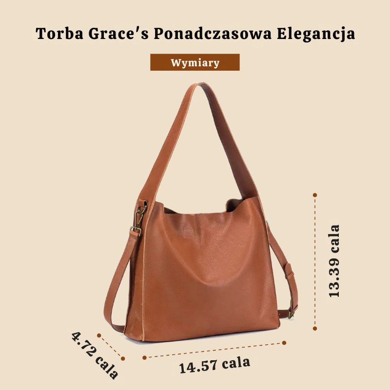 Grace’s  Ponadczasowa elegancja | Oryginalna torba ze skóry bydlęcej