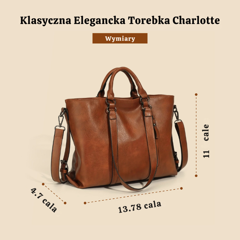 Charlotte’s Klasyczna elegancja | Torba ze sztucznej skóry w stylu vintage