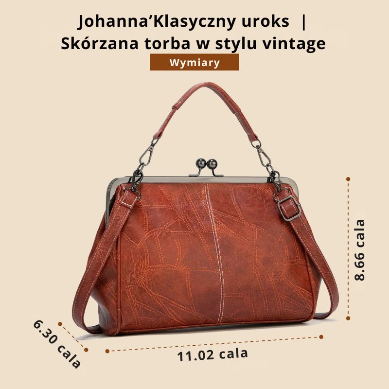 Johanna’Klasyczny uroks  | Skórzana torba w stylu vintage