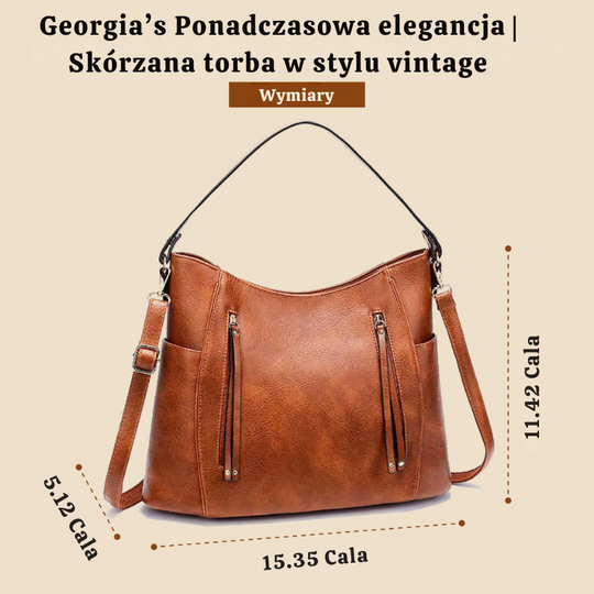 Georgia’s Ponadczasowa elegancja | Skórzana torba w stylu vintage