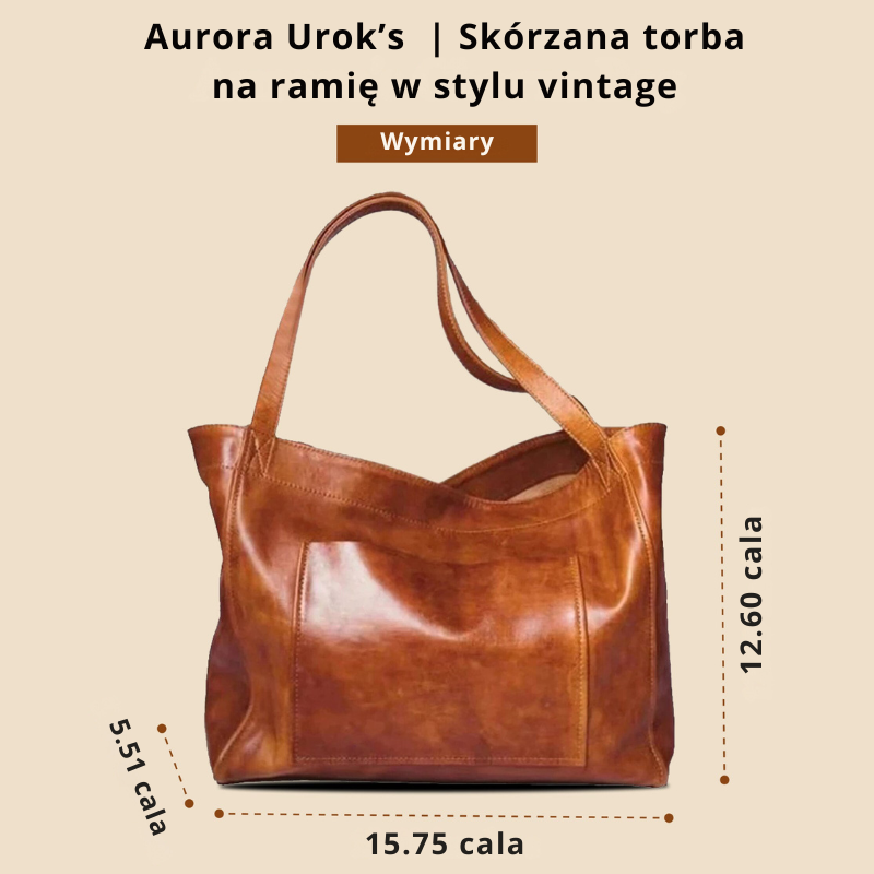 Aurora Urok’s  | Skórzana torba na ramię w stylu vintage